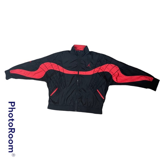 Vintage 90's Nike Air jordan flight jacket windbreaker 3XL - Picture 8 of 9